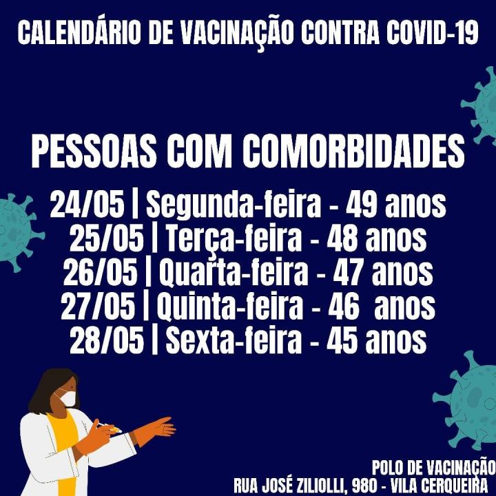 Foto 1 de 2 — Américo Brasiliense estende faixa etária para vacinação contra a Covid-19